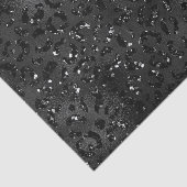 Niedliches Schwarz Gepard Leopard Skin Print Muste Seidenpapier (Ausschnitt)