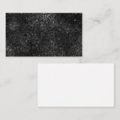 Niedliches Schwarz Gepard Leopard Skin Print Muste Visitenkarte (Vorne/Hinten)