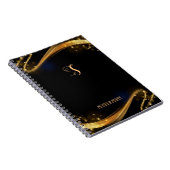 Niedliches Schwarz/Gold-Beruflich-Notebook Notizblock (Rechte Seite)