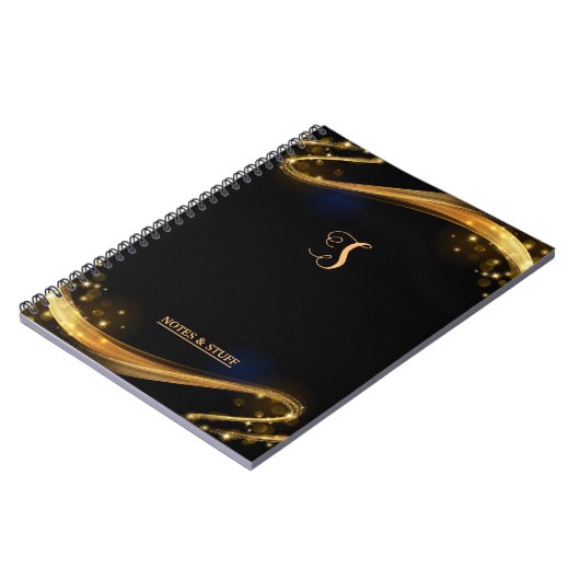 Niedliches Schwarz/Gold-Beruflich-Notebook Notizblock (Linke Seite)