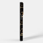 Niedliches Schwarz-Gold-Pilz Personalisiert Case-Mate iPhone Hülle (Rückseite / Rechts)