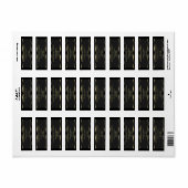 Niedliches Schwarz-Gold-Rücksendezeichen (Vorne)