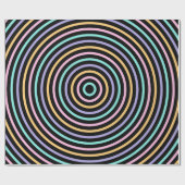 Niedliches Schwarz-Grau-Streifenmuster Geschenkpapier (Flach)