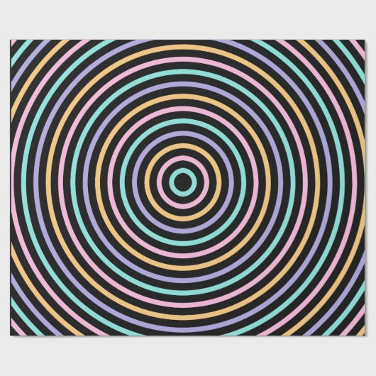 Niedliches Schwarz-Grau-Streifenmuster Geschenkpapier (Flach)