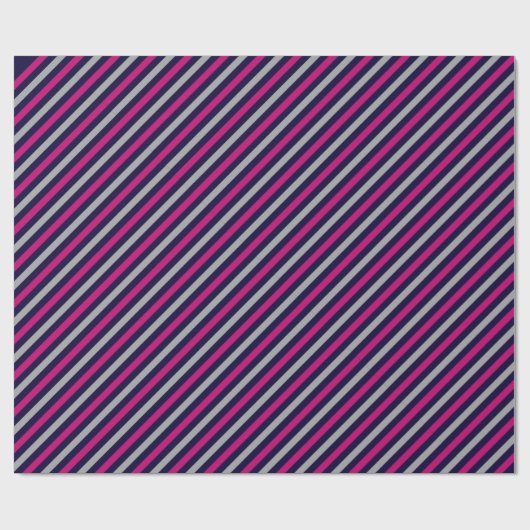 Niedliches Schwarz-Grau-Streifenmuster Geschenkpapier (Flach)