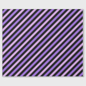 Niedliches Schwarz-Grau-Streifenmuster Geschenkpapier (Flach)