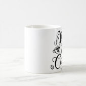 Niedliches Schwarz Kaffeetasse (Mittel)