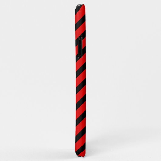 Niedliches Schwarz-Rot-Muster Case-Mate iPhone Hülle (Hinten/Rechts)