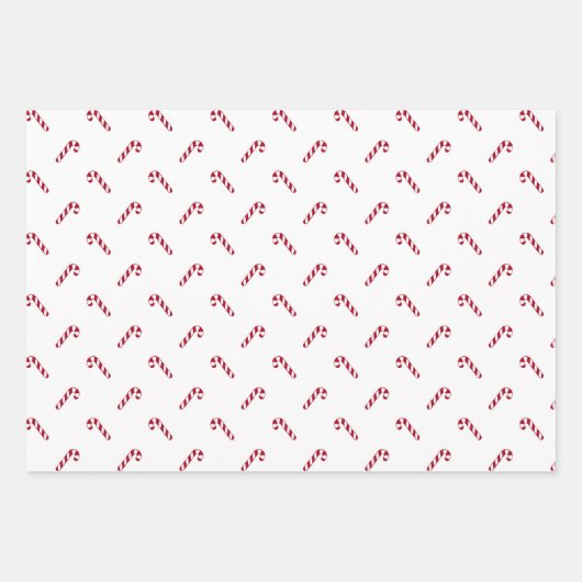 Niedliches Schwarz-Weiß-Bonbons Weihnachten Geschenkpapier Set (Vorderseite 2)