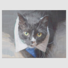 Niedliches Schwarz-Weiß-Dekor Seidenpapier