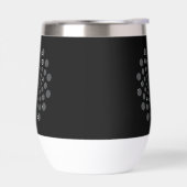 Niedliches Schwarz-Weiß-Dot-Art-Muster (Links)