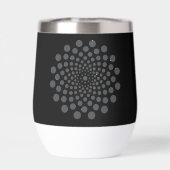 Niedliches Schwarz-Weiß-Dot-Art-Muster (Rückseite)
