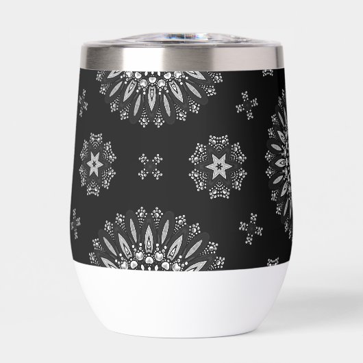 Niedliches Schwarz-Weiß-Dot-Art-Muster (Vorderseite)