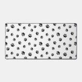 Niedliches Schwarz-Weiß-Druckmuster Schreibtischunterlage (Vorderseite)