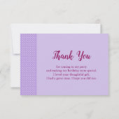 Niedliches Schwarz-Weiß-Katzenwellen Hallo Dankeskarte (Rückseite)