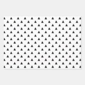 Niedliches Schwarz-Weiß-Muster Geschenkpapier Set (Vorderseite 3)