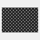 Niedliches Schwarz-Weiß-Muster Geschenkpapier Set (Vorderseite 2)