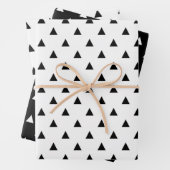 Niedliches Schwarz-Weiß-Muster Geschenkpapier Set (Beispiel)