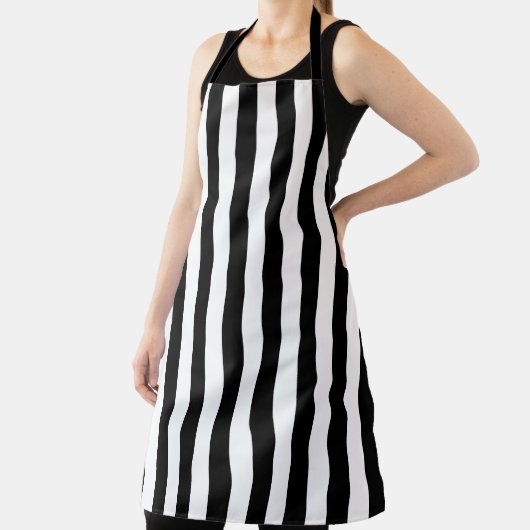 Niedliches Schwarz-Weiß-Muster Schürze (InSitu)