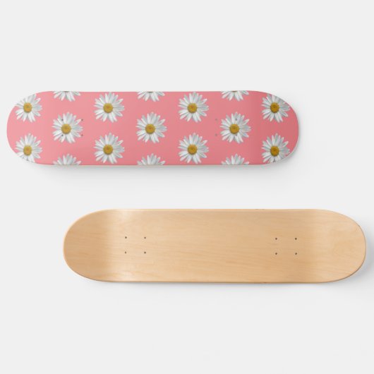 Niedliches Schwarz-Weiß-Muster Skateboard (Horizontal)