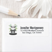 Niedliches Schwarz-Weiß-Panda in Bamboo (Insitu)