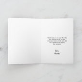 Niedliches Schwarz-Weiß-Panda in Bamboo Geburtstag Karte (Innenseite)