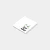 Niedliches Schwarz-Weiß-Panda in Bamboo Post-it Klebezettel (angewinkelt)