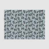 Niedliches Schwarz-Weiß-Tuxedo-Katzenmuster Seidenpapier (Vorderseite)