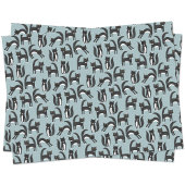 Niedliches Schwarz-Weiß-Tuxedo-Katzenmuster Seidenpapier