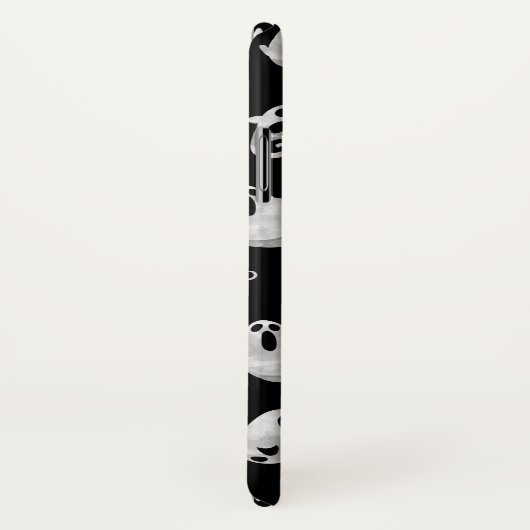 Niedliches Schwarz-Weiß-Wasserfarben-Ghosts Hallow Case-Mate iPhone Hülle (Hinten/Rechts)