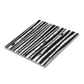 Niedliches Schwarz-weißes Baumdiagramm Fliese (Seite)