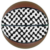 Niedliches Schwarz-weißes Labyrinth Basketball (Vorderseite)