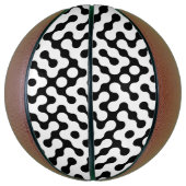 Niedliches Schwarz-weißes Labyrinth Basketball (Vertikal)