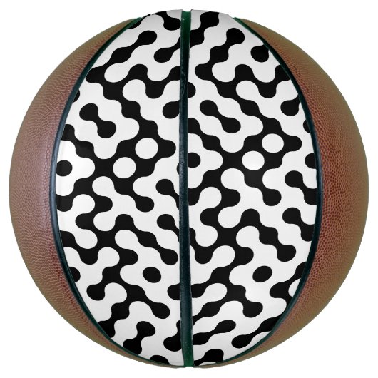 Niedliches Schwarz-weißes Labyrinth Basketball (Vertikal)