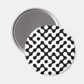 Niedliches Schwarz-weißes Labyrinth Magnet (Vorderseite/Rückseite)