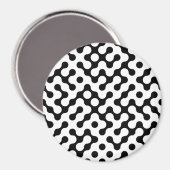 Niedliches Schwarz-weißes Labyrinth Magnet (Vorderseite/Rückseite)