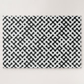 Niedliches Schwarz-weißes Labyrinth Puzzle (Horizontal)