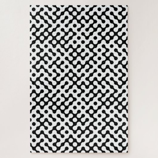 Niedliches Schwarz-weißes Labyrinth Puzzle (Vertikal)