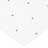 Niedliches Schwarz-weißes Polka-Muster Tischdecke (Schrägansicht)
