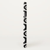 Niedliches Schwarz-weißes Zickzackkreismuster Case-Mate iPhone Hülle (Hinten/Rechts)