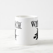 Niedliches Schwarz-Wicked-Flying-Hexe-Halloween Kaffeetasse (Mittel)