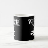 Niedliches Schwarz-Wicked-Flying-Hexe-Halloween Kaffeetasse (Mittel)