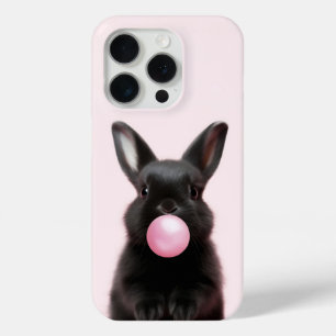 Niedliches Schwarzblasen-Pink-Blasen-Kaugummi Case-Mate iPhone Hülle