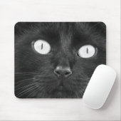 Niedliches schwarze Katzen-Gesicht Mousepad (Mit Mouse)