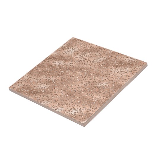 Niedliches Schwarzer Käse Leopard Hautbild Fliese (Seite)