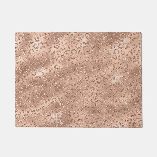 Niedliches Schwarzer Käse Leopard Hautbild Fußmatte (Vorderseite)