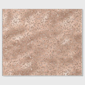 Niedliches Schwarzer Käse Leopard Hautbild Geschenkpapier (Flach)
