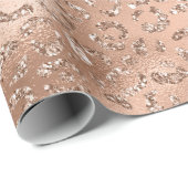 Niedliches Schwarzer Käse Leopard Hautbild Geschenkpapier (Rolleneckpunkt)