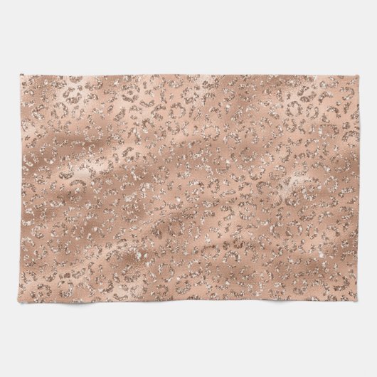 Niedliches Schwarzer Käse Leopard Hautbild Geschirrtuch (Horizontal)