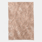 Niedliches Schwarzer Käse Leopard Hautbild Geschirrtuch (Vertikal)